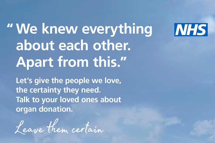 #LeaveThemCertain organ donation Campaign